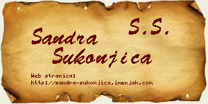 Sandra Sukonjica vizit kartica